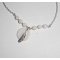 Pulseira/corrente original com madrepérola e pérola em prata 925