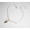 Pulseira/corrente original com madrepérola e pérola em prata 925