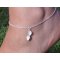 925 bracelete de prata/corrente de lenço com madrepérola