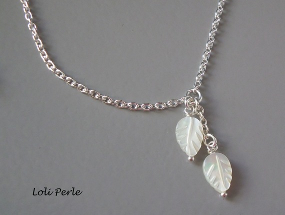 925 bracelete de prata/corrente de lenço com madrepérola