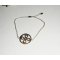 Pulseira de prata 925 com laço de madrepérola