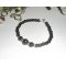 Pulseira com pedras hematita e prata 925