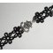 Bracelete original com âncora e leme em renda preta
