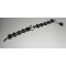 Bracelete original com âncora e renda preta