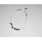 Bracelete original de contas de golfinhos e hematites em corrente de prata 925
