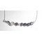 Nota musical original de bracelete e contas hematites em corrente de prata 925
