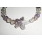 Pulseira de ametista e estrela de fluorite em prata 925