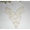 Colar Cerimonial com padrão arabesco e flores com cristal Swarovski