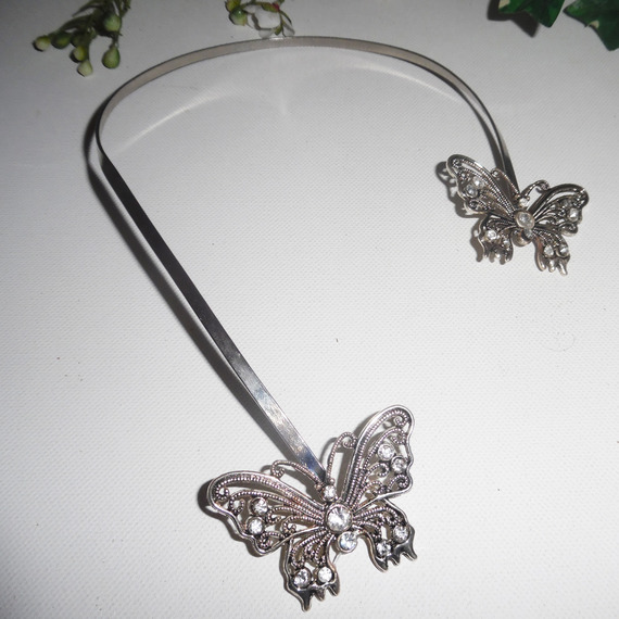 Colar original de borboleta de cristal Swarovski