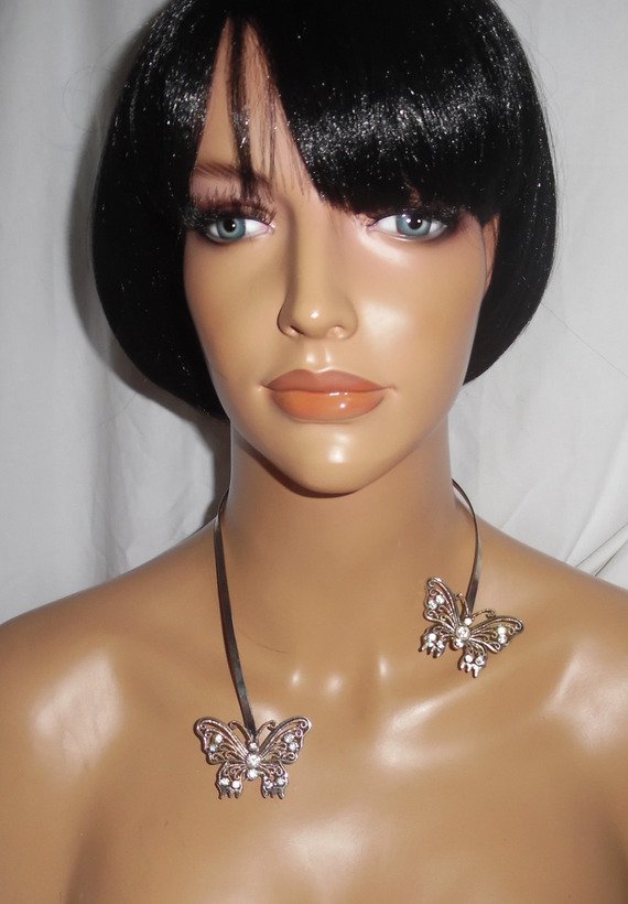 Colar original de borboleta de cristal Swarovski