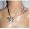 Colar original de borboleta de cristal Swarovski