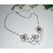 Tiara de contas de cristal boémio com motivos celtas 2 em 1