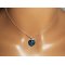 Conjunto Swarovski cristal azul coração pingente sobre corrente de prata 925
