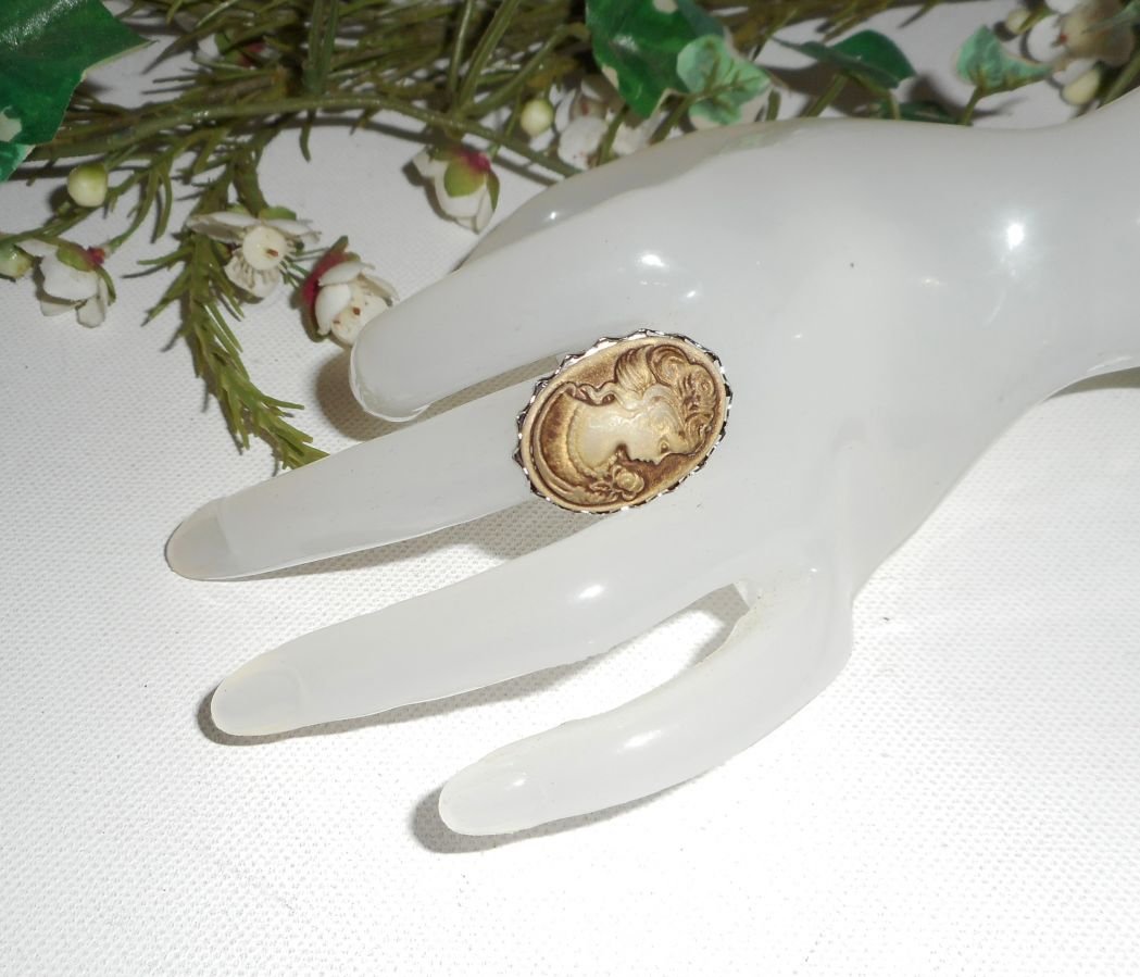 Anel camuflado castanho