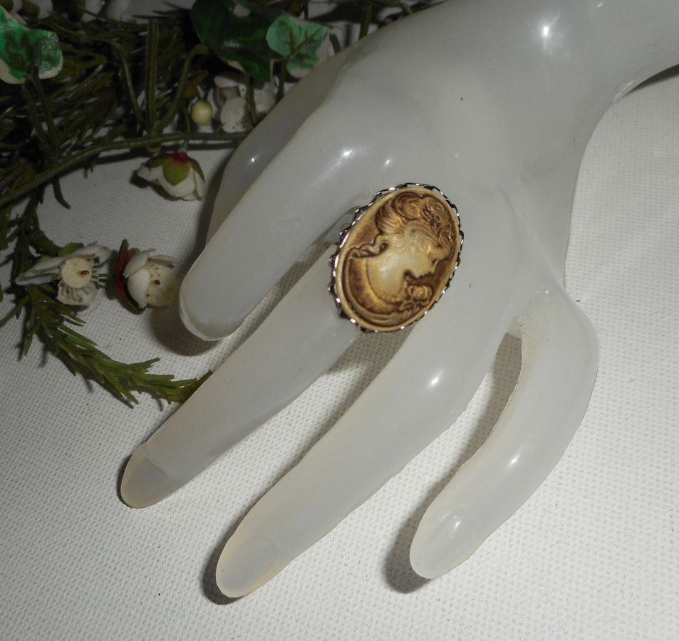 Anel camuflado castanho