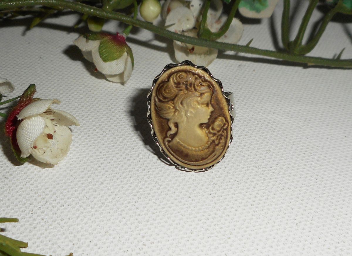 Anel camuflado castanho