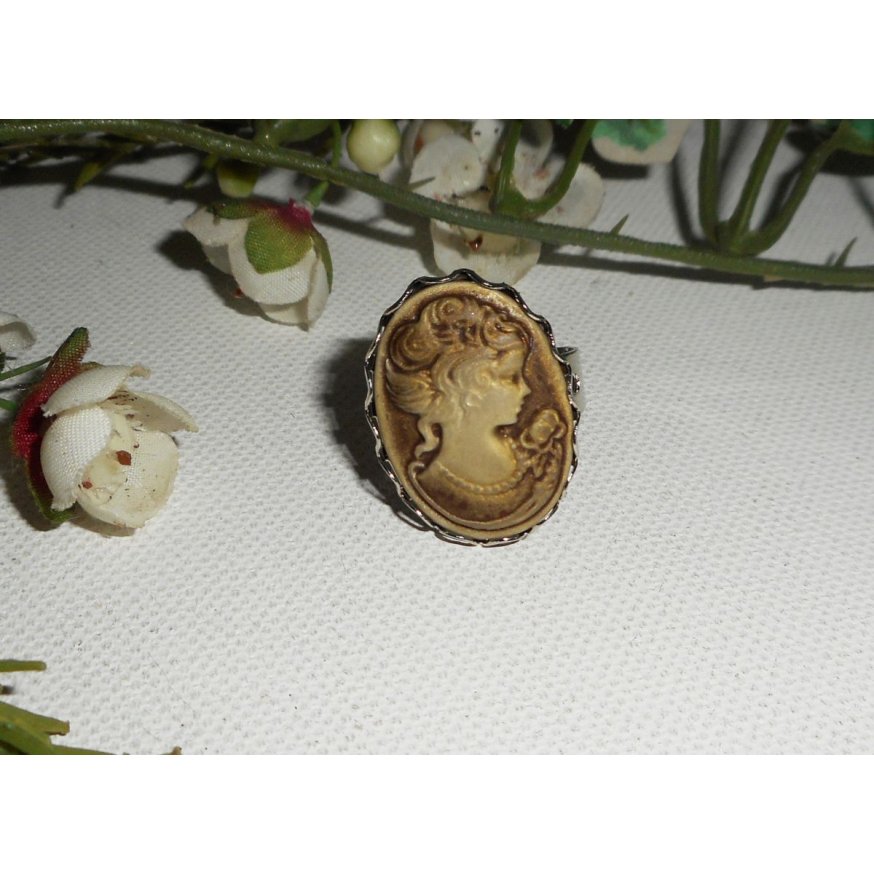 Anel camuflado castanho