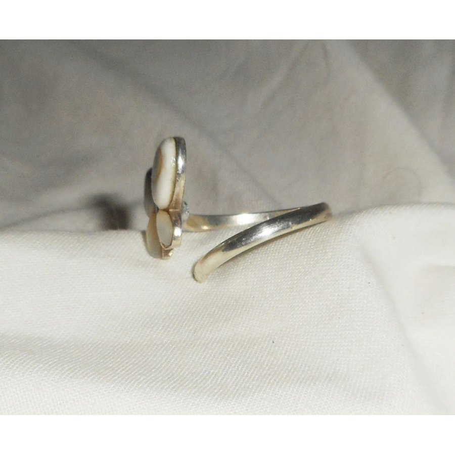 Anel Original 925 Sterling Silver Ring com Borboleta de Olho de Santa Lúcia