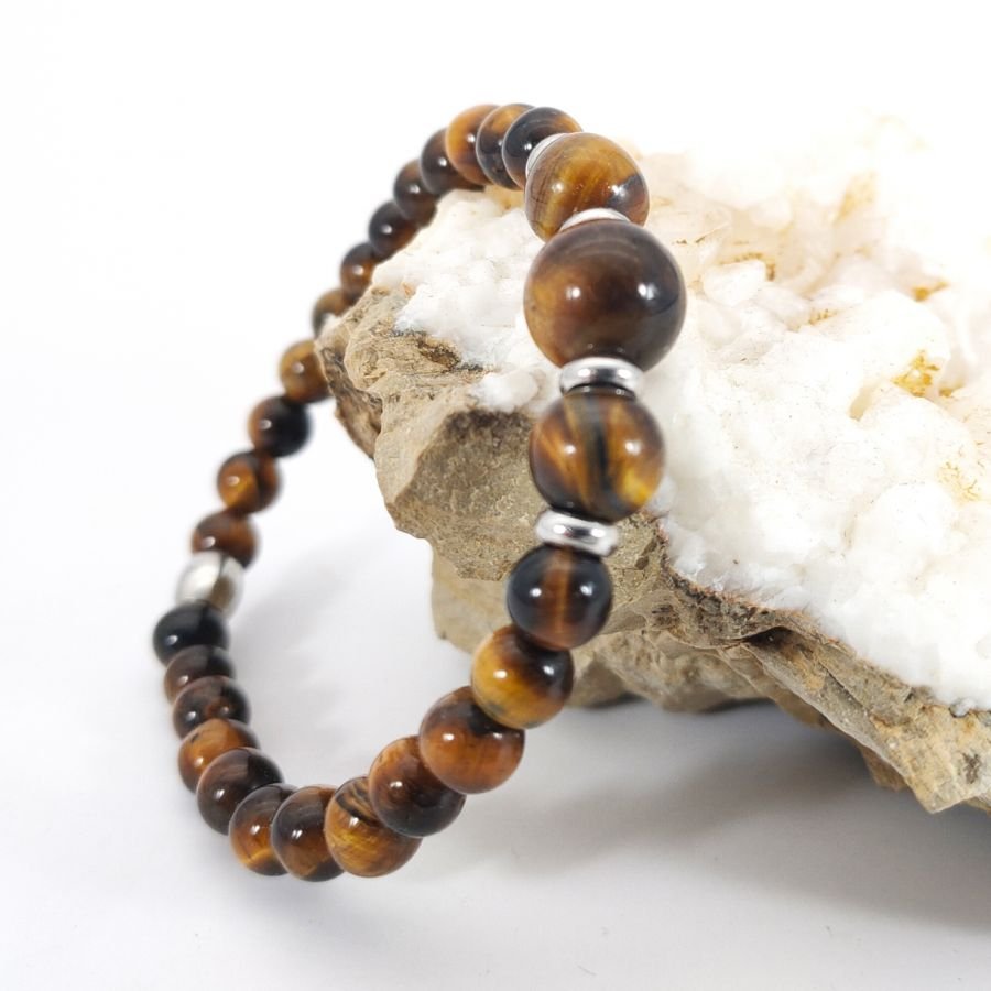 Pulseira de pedra ocular de Tigre 