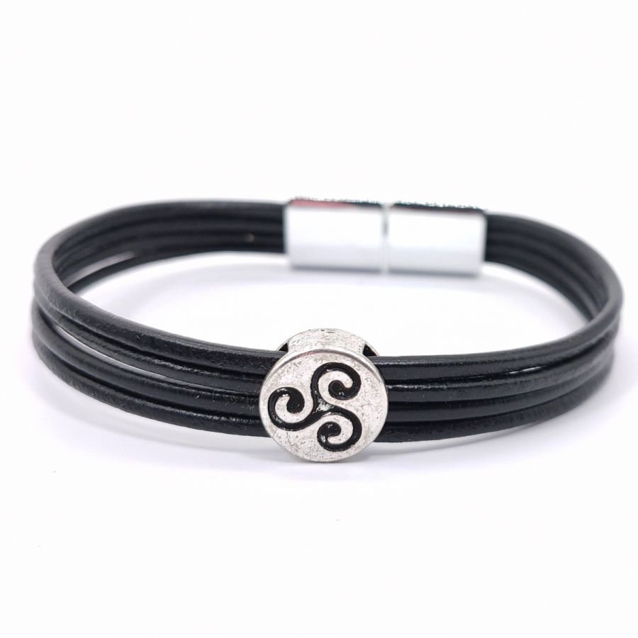 Pulseira Tricel em couro multi-fio 