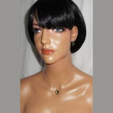 Conjunto Pingente coração verde com cristal Swarovski sobre corrente de prata 925