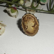 Anel camuflado castanho